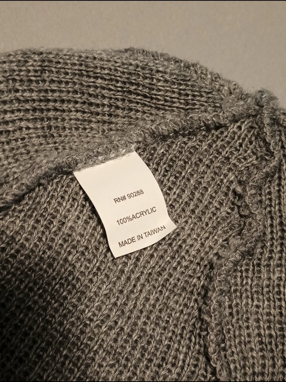 Adidas Originals Women's Trefoil Heather Gray/White Knit Beanie